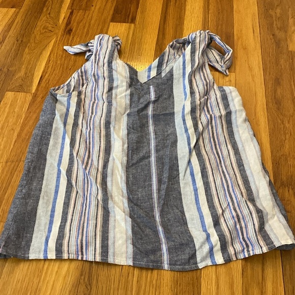 A New Day Women’s Gray and Blue Striped Tank Top Size XS - Picture 7 of 8